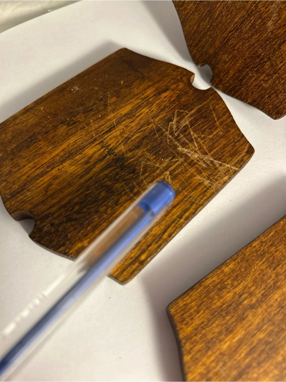 5 vintage coasters Woodcrest by Styson The Ships Inn 1802 Wood Pressed Cork SET